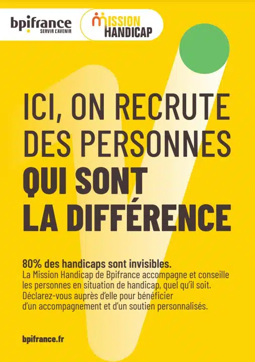 Bpifrance accompagne et conseille les personnes en situation de handicap